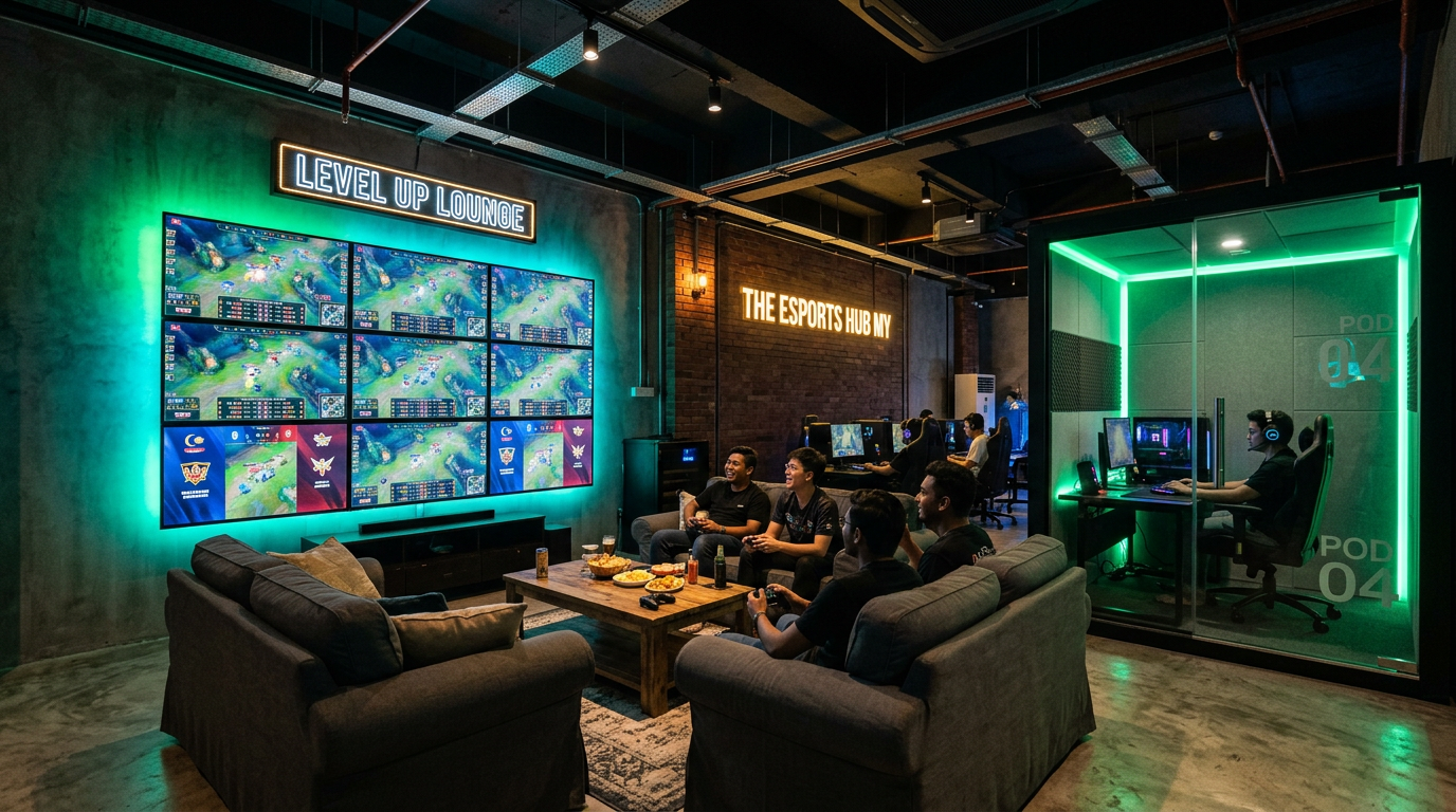 ZonaPulse gaming lounge area